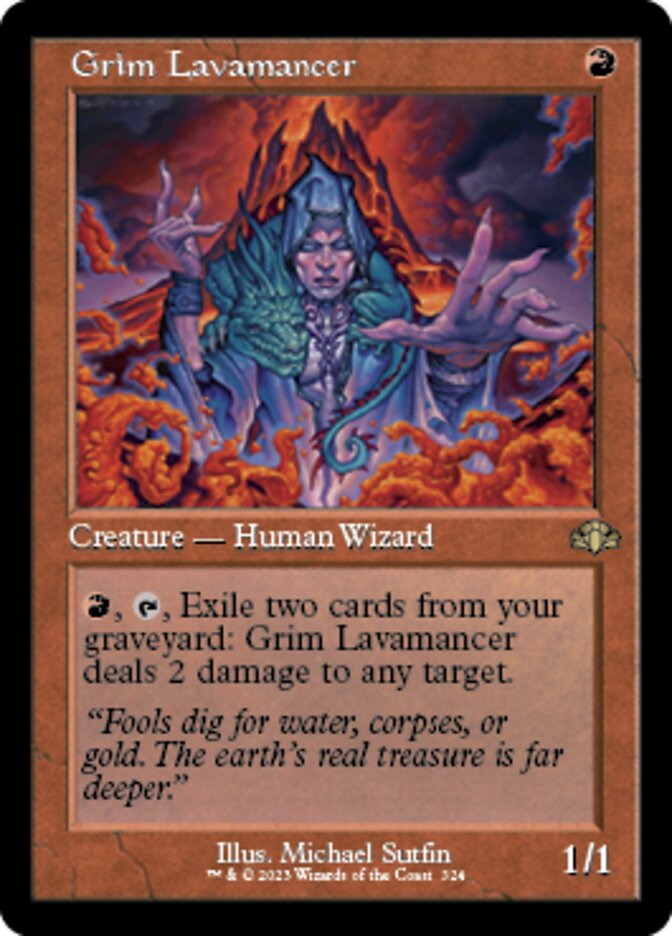 Grim Lavamancer (Retro) [Dominaria Remastered] | GrognardGamesBatavia