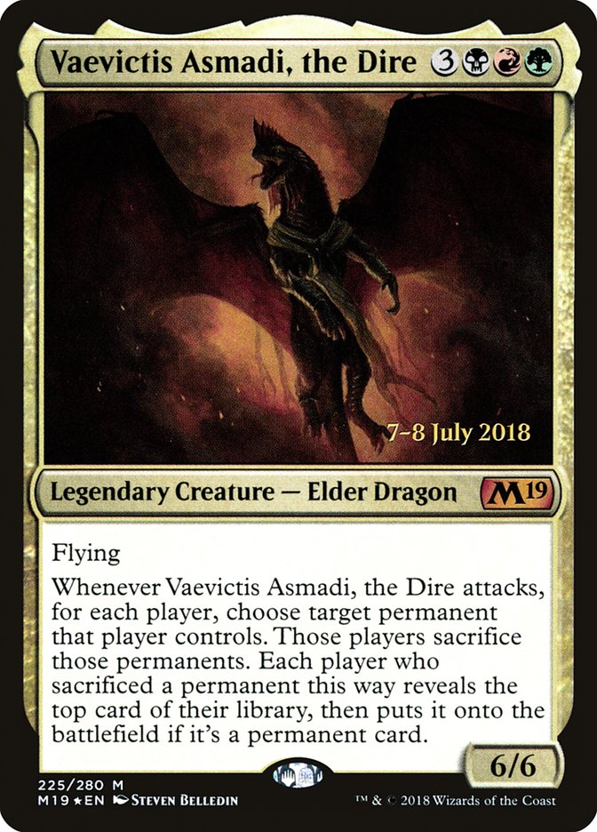 Vaevictis Asmadi, the Dire [Core Set 2019 Prerelease Promos] | GrognardGamesBatavia