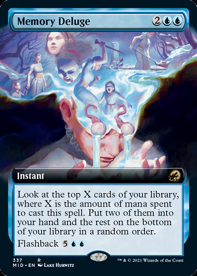 Memory Deluge (Extended Art) [Innistrad: Midnight Hunt] | GrognardGamesBatavia