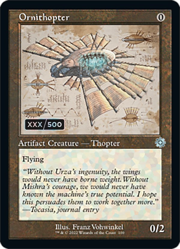 Ornithopter (Retro Schematic) (Serial Numbered) [The Brothers' War Retro Artifacts] | GrognardGamesBatavia