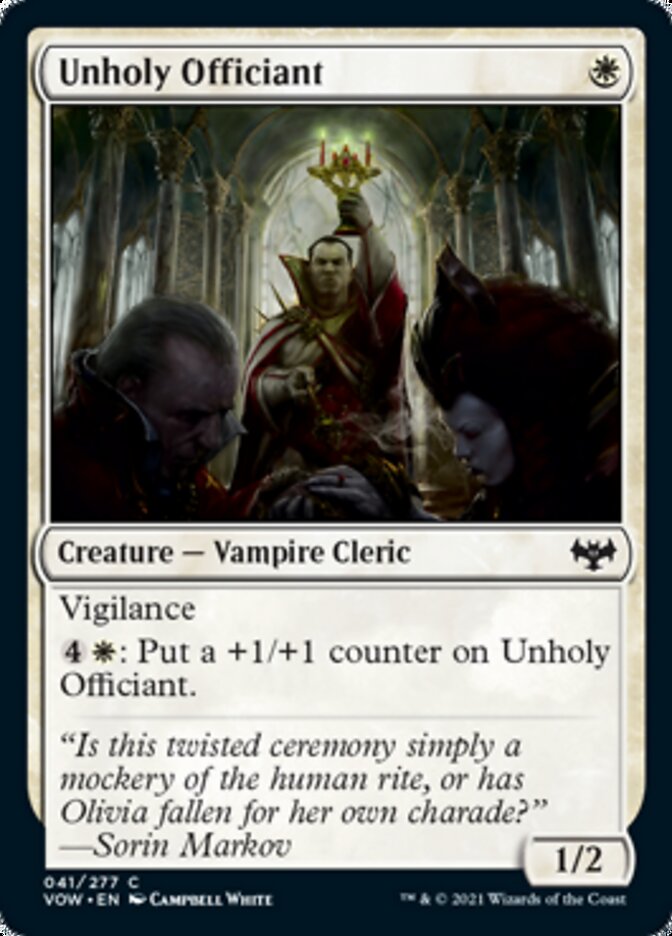 Unholy Officiant [Innistrad: Crimson Vow] | GrognardGamesBatavia