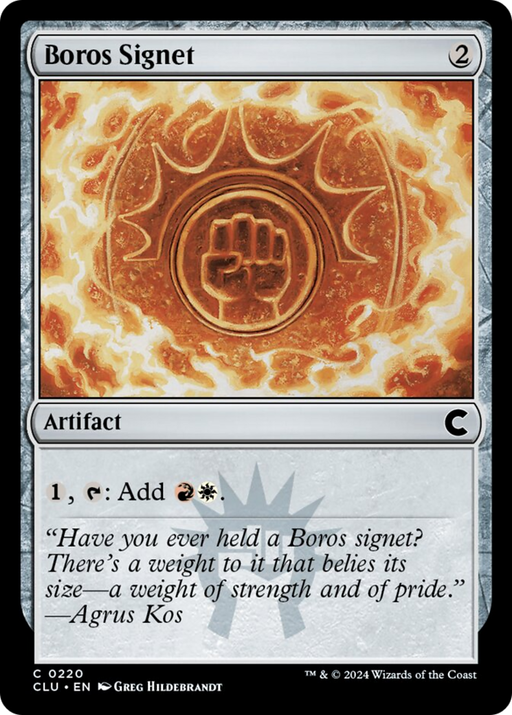 Boros Signet [Ravnica: Clue Edition] | GrognardGamesBatavia