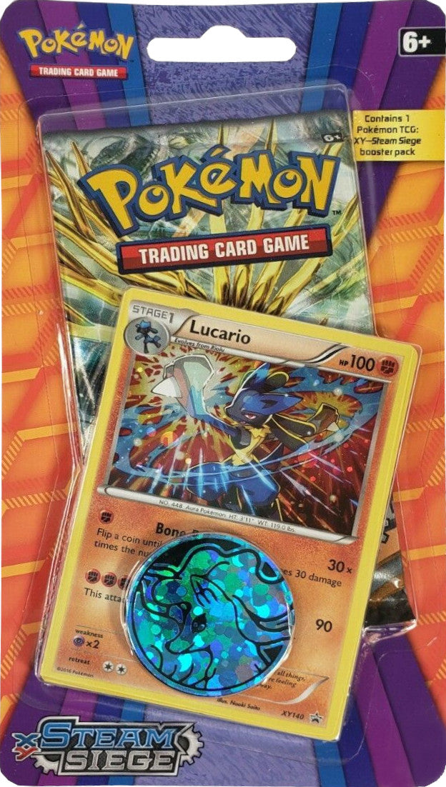 XY: Steam Siege - Single Pack Blister (Lucario) | GrognardGamesBatavia