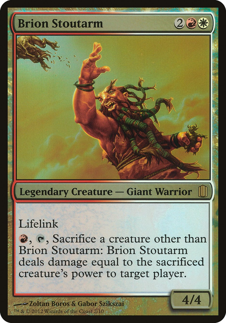 Brion Stoutarm (Oversized) [Commander's Arsenal Oversized] | GrognardGamesBatavia