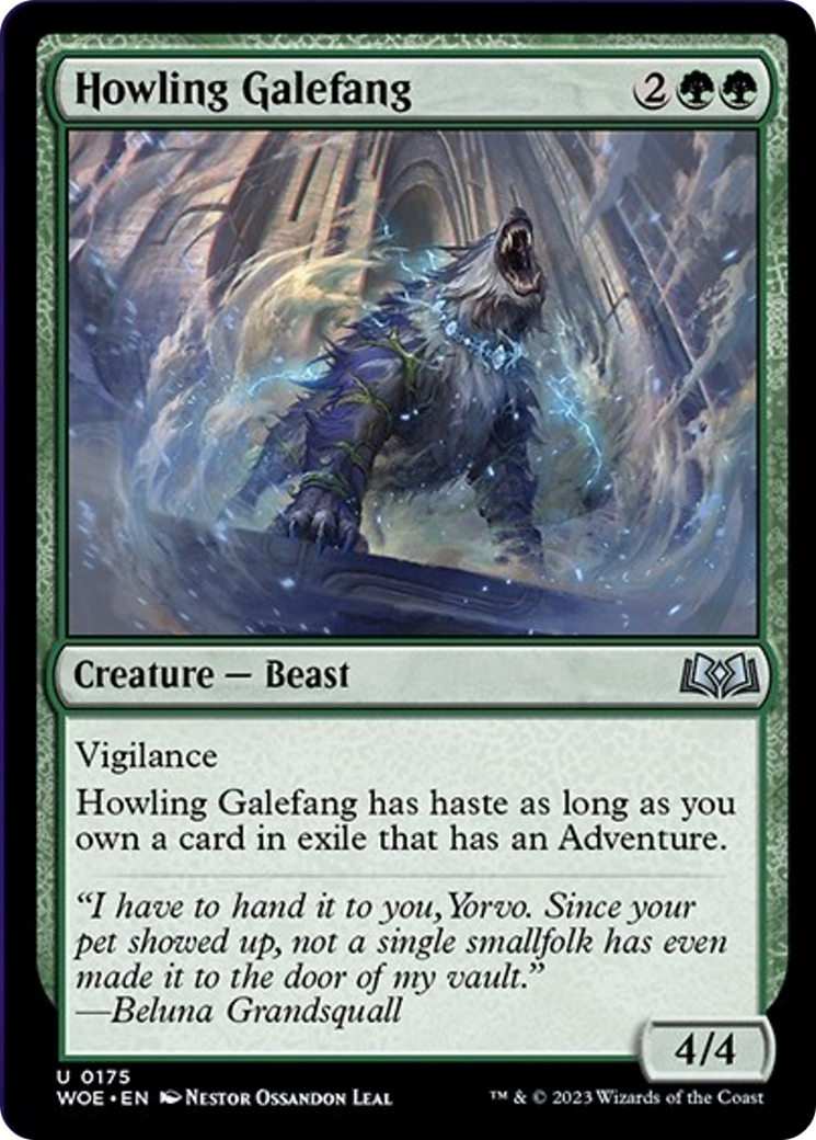 Howling Galefang [Wilds of Eldraine] | GrognardGamesBatavia