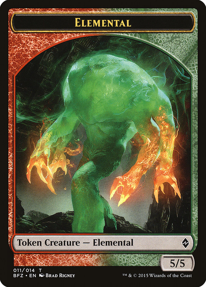 Elemental Token (011/014) [Battle for Zendikar Tokens] | GrognardGamesBatavia