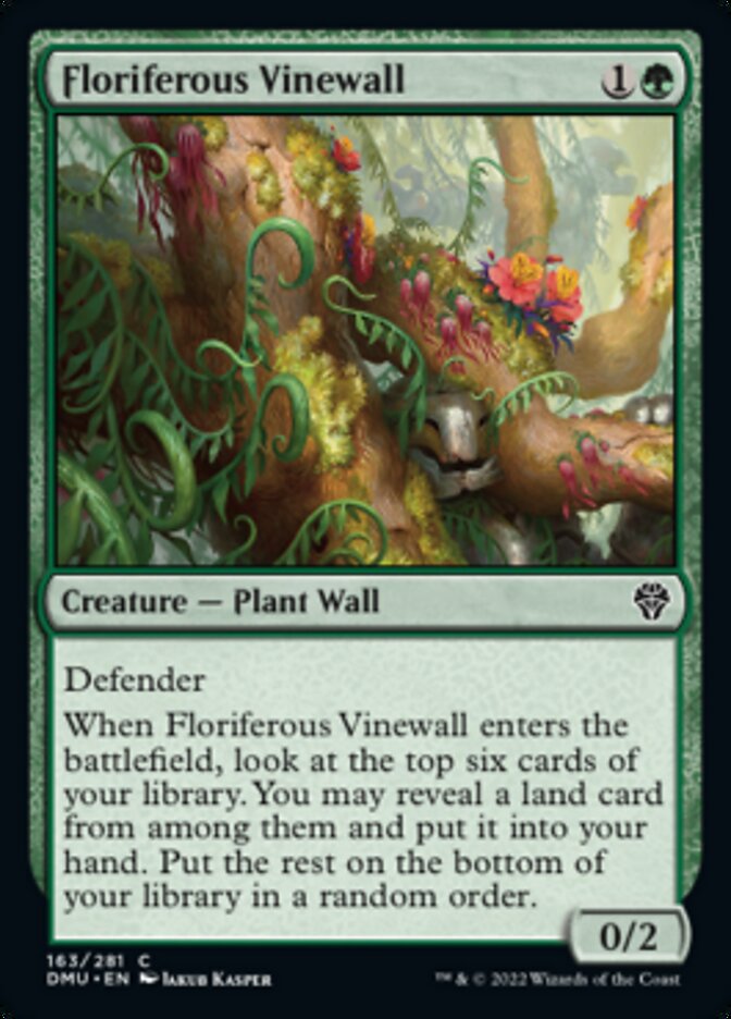 Floriferous Vinewall [Dominaria United] | GrognardGamesBatavia