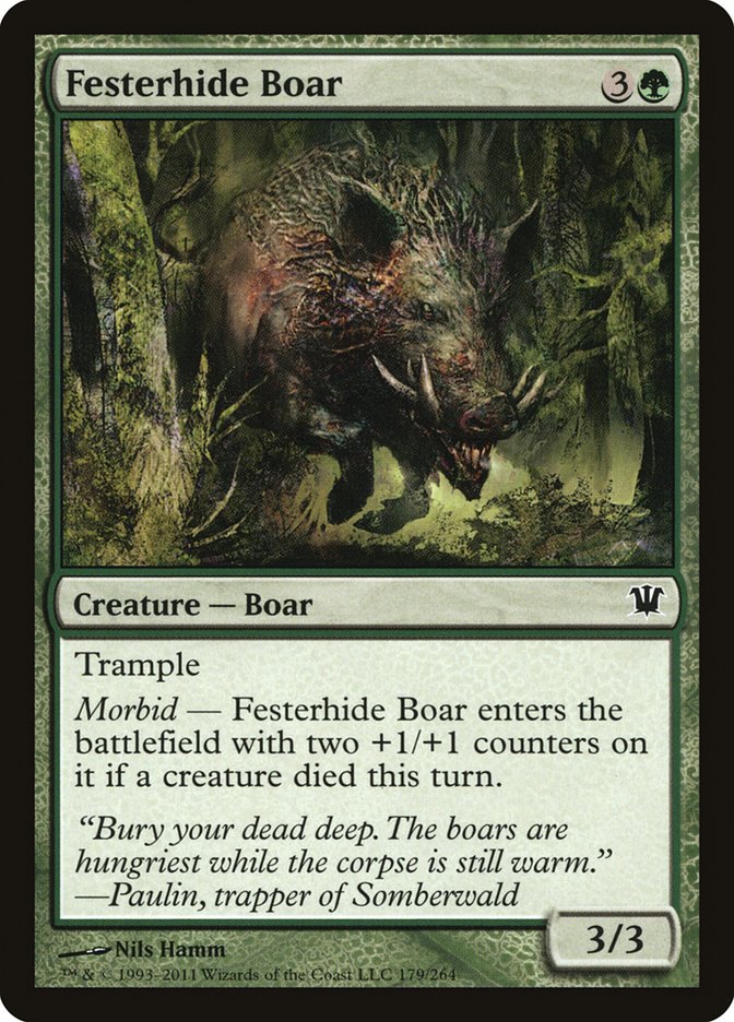 Festerhide Boar [Innistrad] | GrognardGamesBatavia