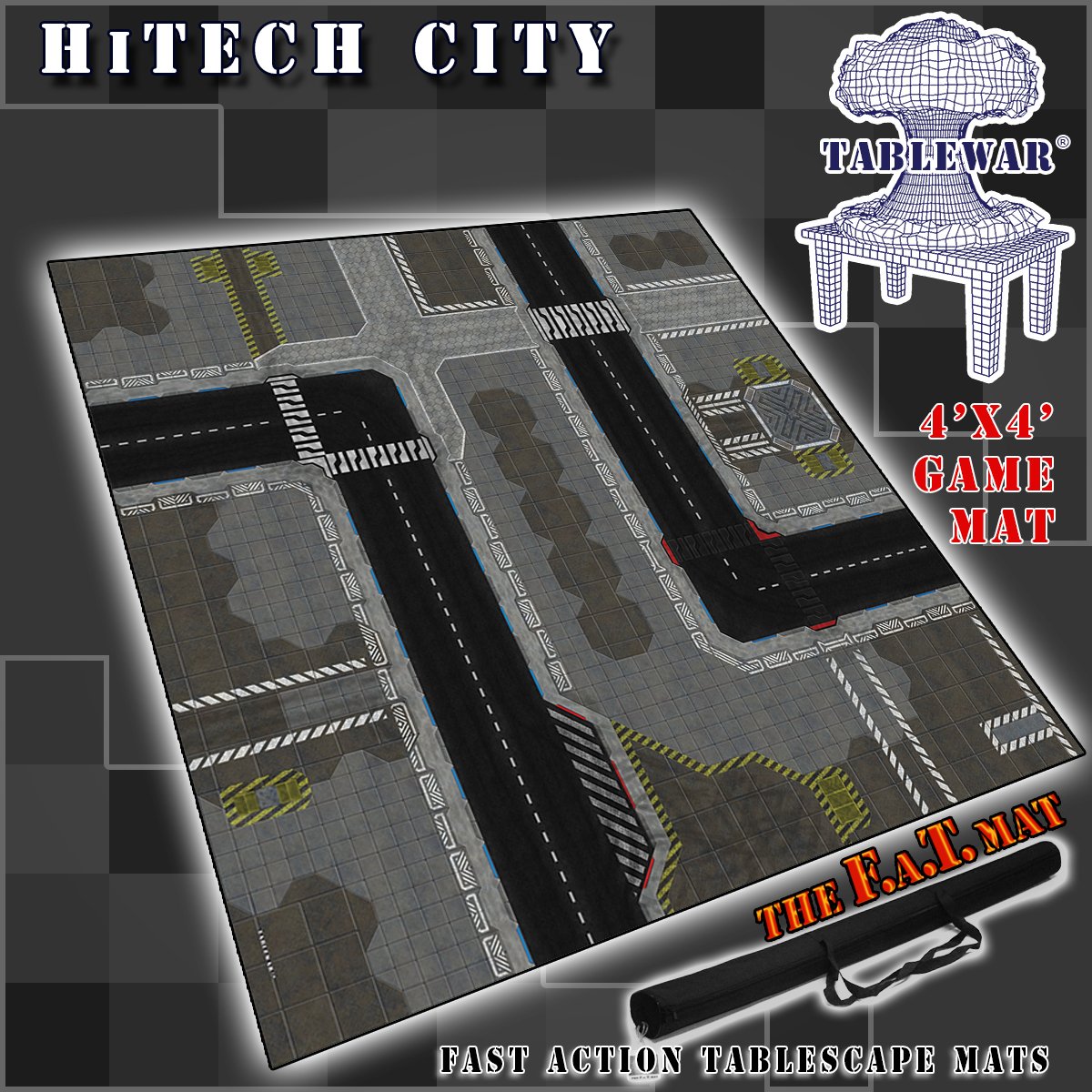 FAT MAT HiTech City 4' x 4' | GrognardGamesBatavia