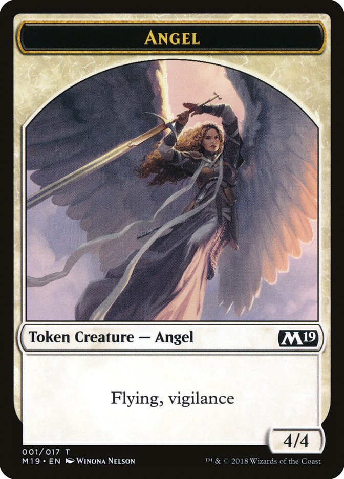 Angel Token [Core Set 2019 Tokens] | GrognardGamesBatavia