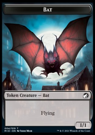 Bat Token [Innistrad: Midnight Hunt Tokens] | GrognardGamesBatavia