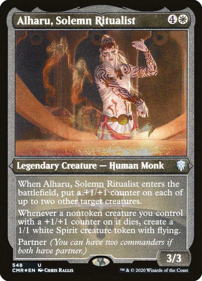 Alharu, Solemn Ritualist (Etched) [Commander Legends] | GrognardGamesBatavia