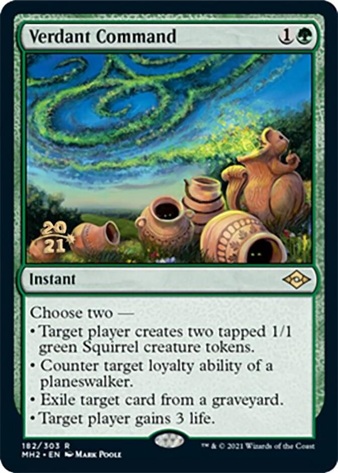 Verdant Command [Modern Horizons 2 Prerelease Promos] | GrognardGamesBatavia