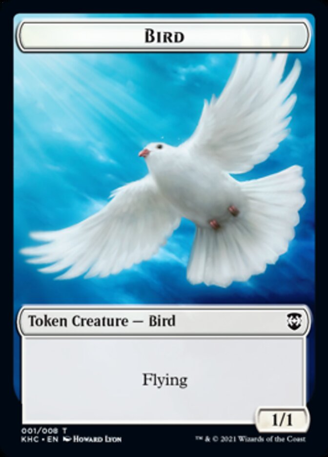 Bird Token [Kaldheim Commander Tokens] | GrognardGamesBatavia