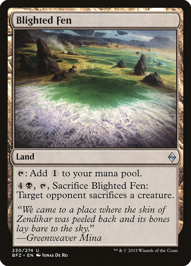 Blighted Fen [Battle for Zendikar] | GrognardGamesBatavia