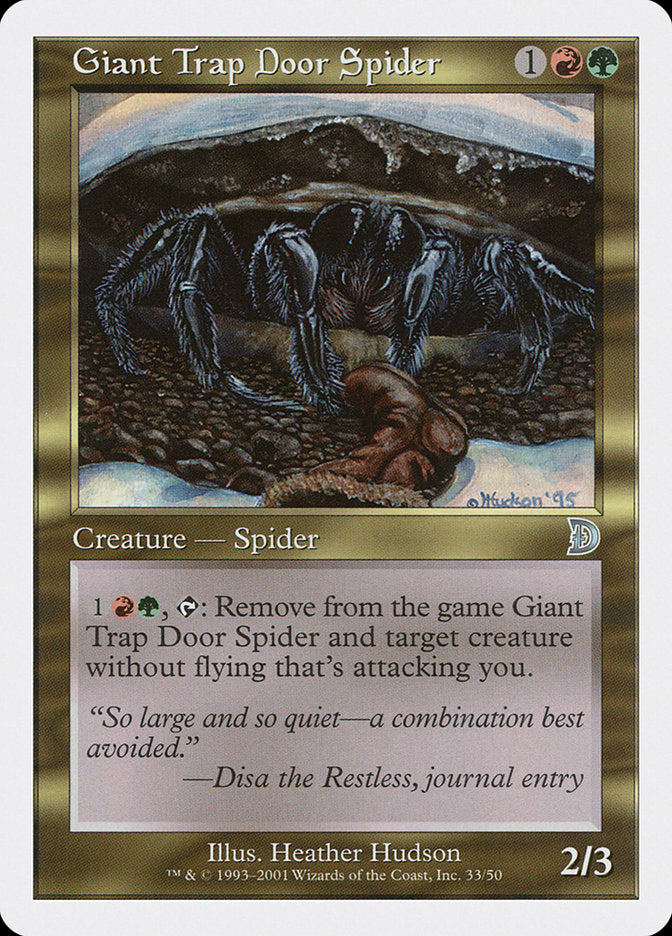 Giant Trap Door Spider [Deckmasters] | GrognardGamesBatavia