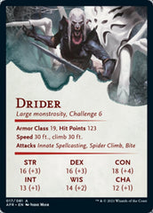 Drider Art Card [Dungeons & Dragons: Adventures in the Forgotten Realms Art Series] | GrognardGamesBatavia