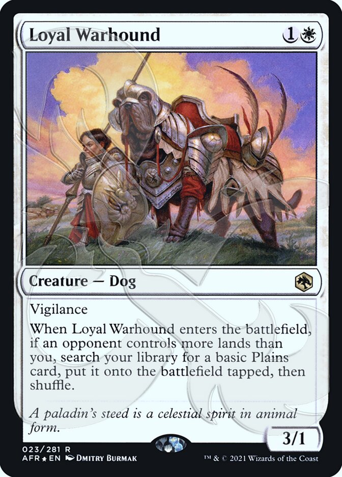 Loyal Warhound (Ampersand Promo) [Dungeons & Dragons: Adventures in the Forgotten Realms Promos] | GrognardGamesBatavia