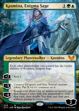 Kasmina, Enigma Sage (Borderless) [Strixhaven: School of Mages] | GrognardGamesBatavia