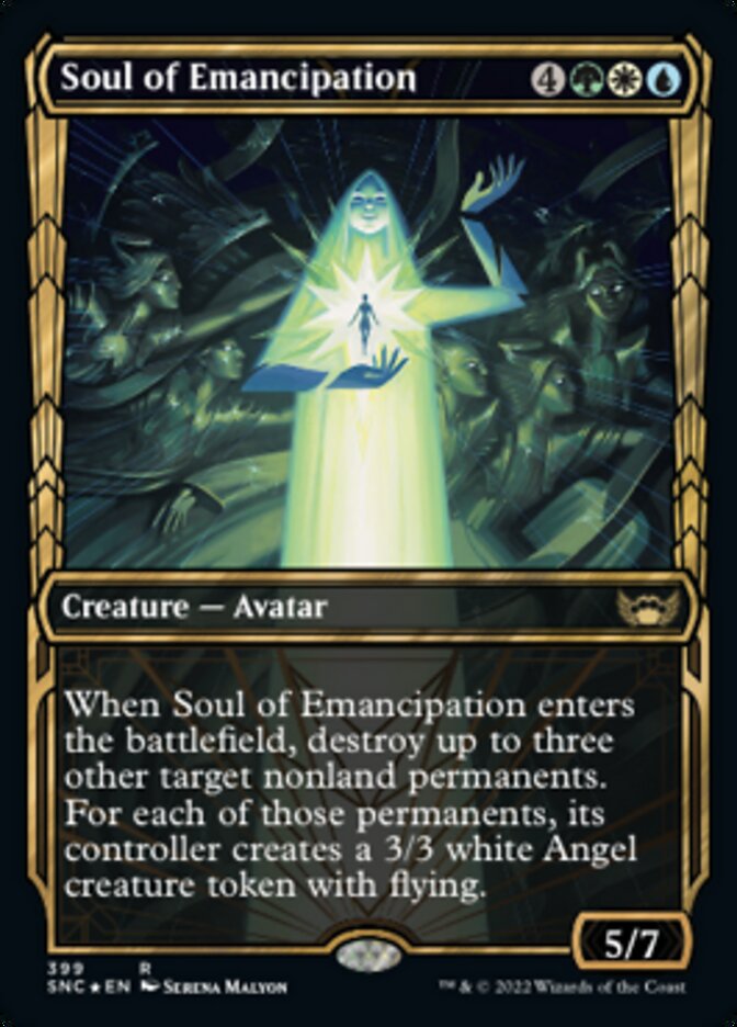 Soul of Emancipation (Showcase Golden Age Gilded Foil) [Streets of New Capenna] | GrognardGamesBatavia