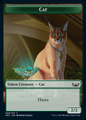 Cat // Wizard Double-Sided Token [Streets of New Capenna Tokens] | GrognardGamesBatavia