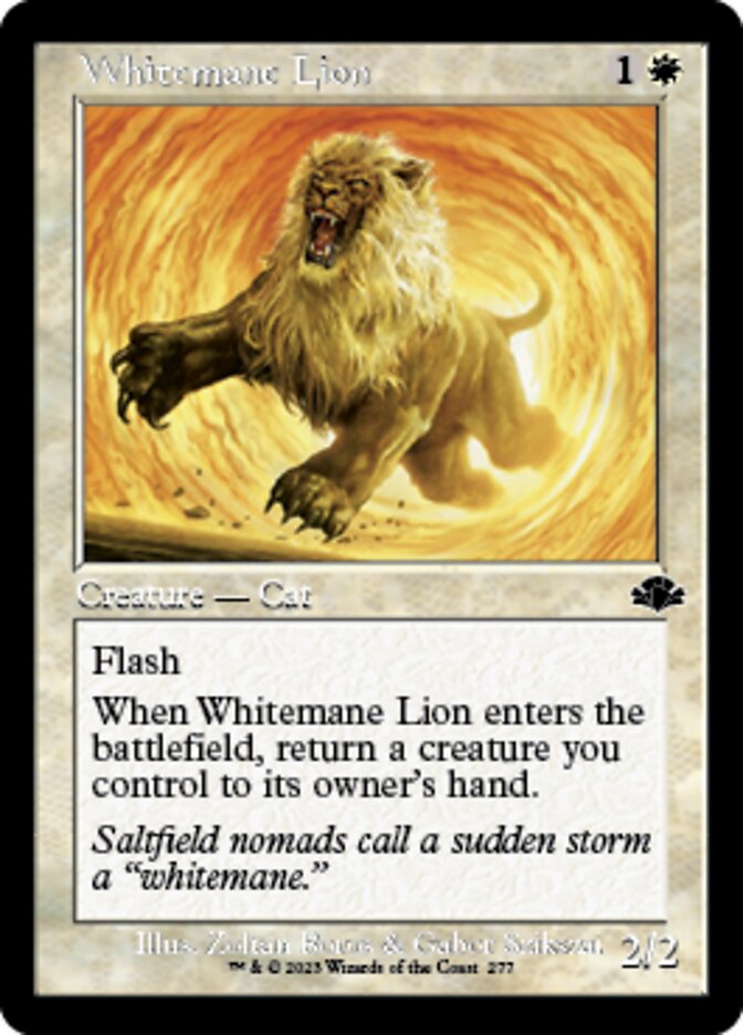 Whitemane Lion (Retro) [Dominaria Remastered] | GrognardGamesBatavia