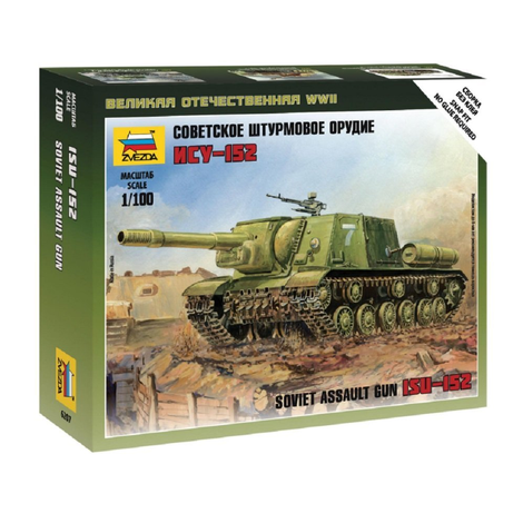 Zvezda 1/100 ISU-152 Soviet Assault Gun | GrognardGamesBatavia