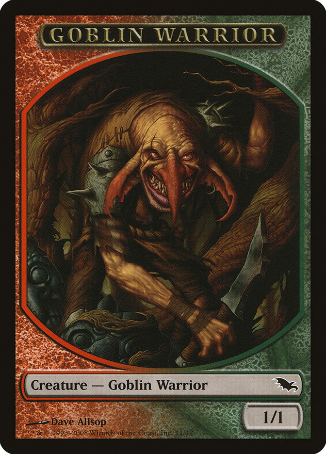 Goblin Warrior Token [Shadowmoor Tokens] | GrognardGamesBatavia