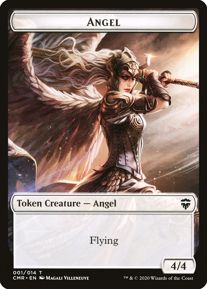Angel // Elf Warrior Double-Sided Token [Commander Legends Tokens] | GrognardGamesBatavia
