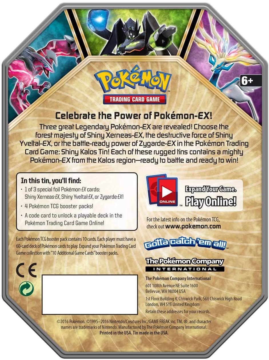 XY: Fates Collide - Shiny Kalos Tin (Yveltal-EX) | GrognardGamesBatavia