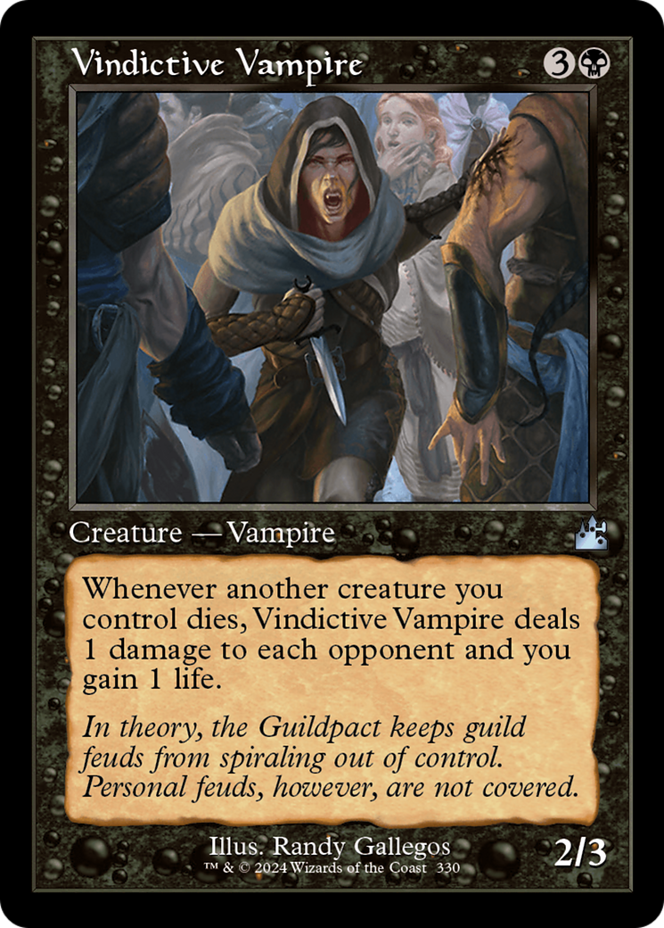 Vindictive Vampire (Retro Frame) [Ravnica Remastered] | GrognardGamesBatavia