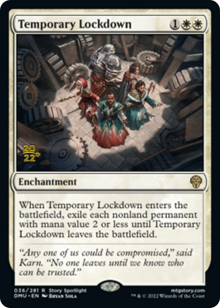 Temporary Lockdown [Dominaria United Prerelease Promos] | GrognardGamesBatavia