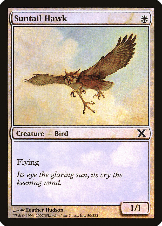 Suntail Hawk (Premium Foil) [Tenth Edition] | GrognardGamesBatavia