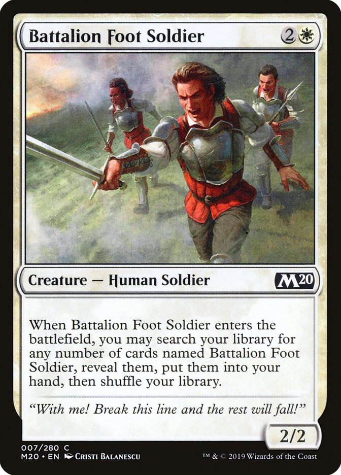 Battalion Foot Soldier [Core Set 2020] | GrognardGamesBatavia