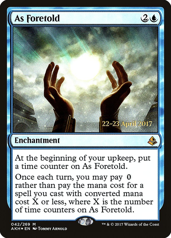 As Foretold [Amonkhet Prerelease Promos] | GrognardGamesBatavia