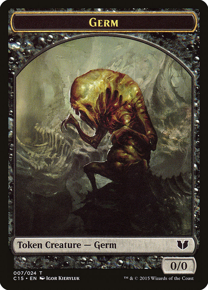 Germ // Zombie Double-Sided Token [Commander 2015 Tokens] | GrognardGamesBatavia