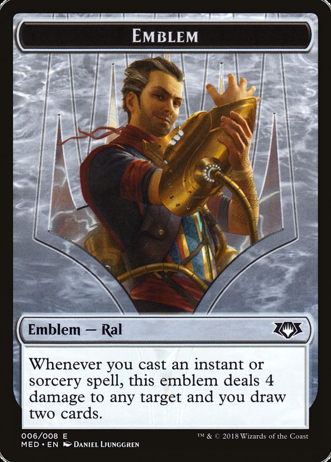 Ral, Izzet Viceroy Emblem [Mythic Edition Tokens] | GrognardGamesBatavia