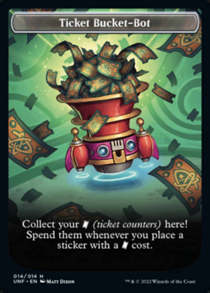 Ticket Bucket-Bot Token [Unfinity Tokens] | GrognardGamesBatavia