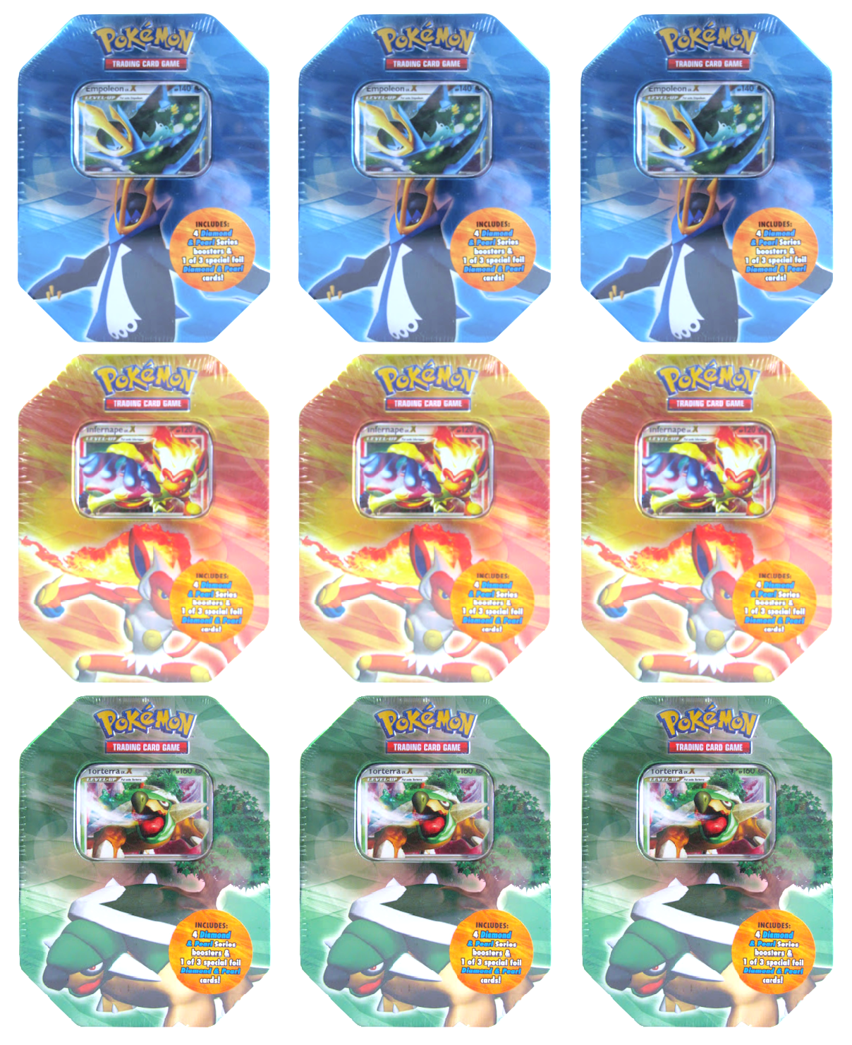 Diamond & Pearl - Collector's Tin Display (Infernape/Empoleon/Torterra) | GrognardGamesBatavia