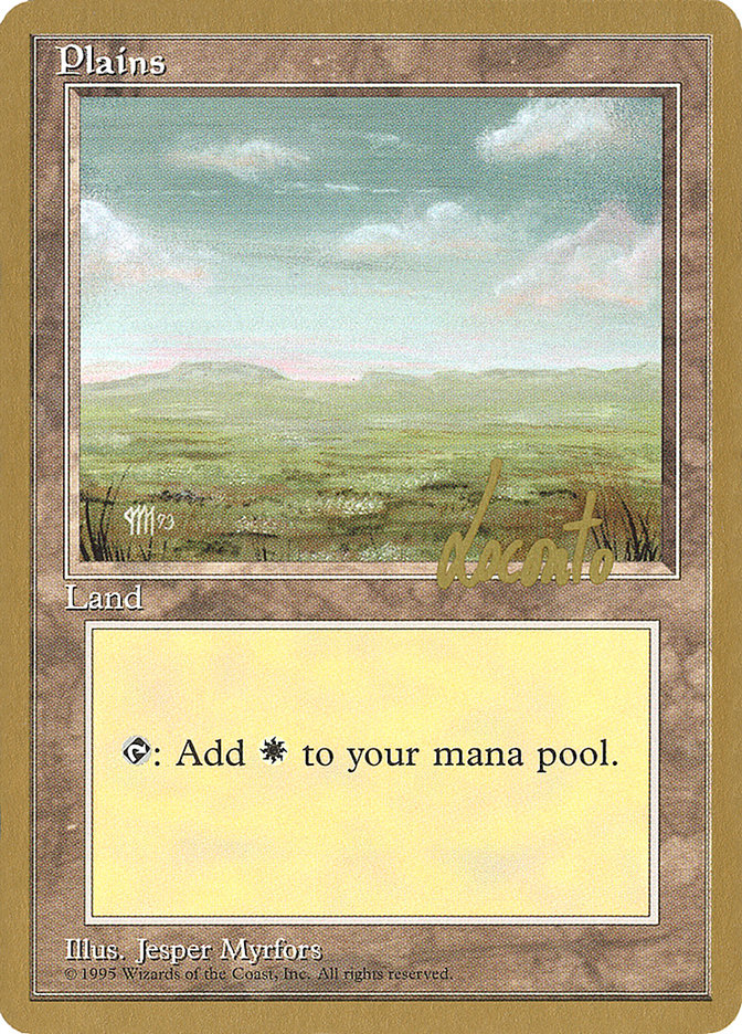 Plains (ml364) (Michael Loconto) [Pro Tour Collector Set] | GrognardGamesBatavia