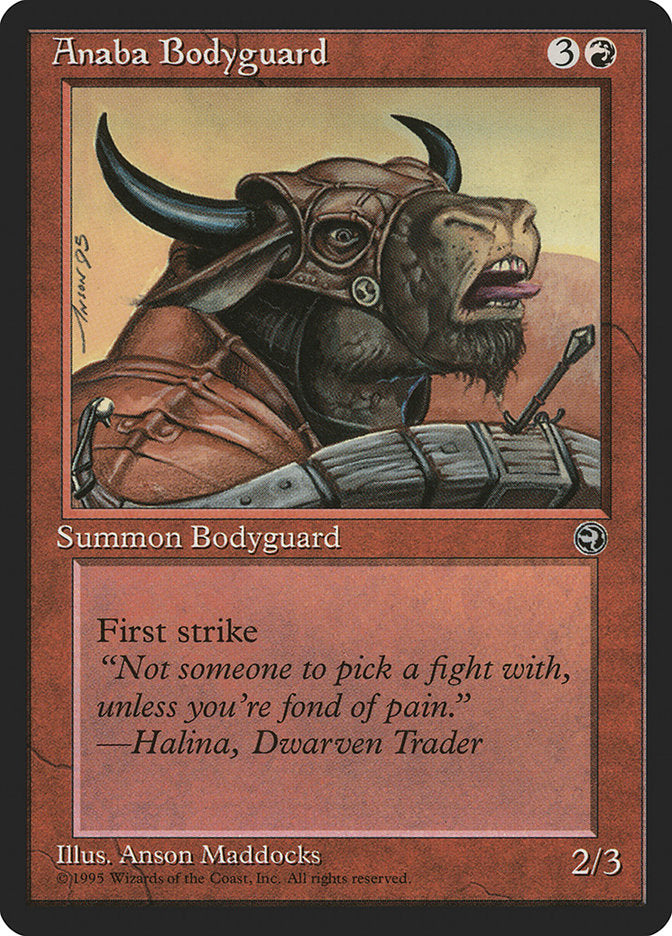 Anaba Bodyguard (Halina Flavor Text) [Homelands] | GrognardGamesBatavia