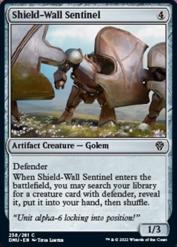 Shield-Wall Sentinel [Dominaria United] | GrognardGamesBatavia