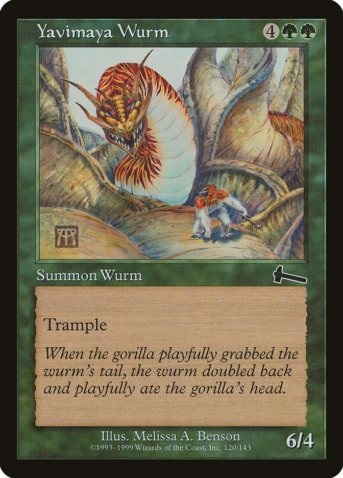 Yavimaya Wurm [Urza's Legacy] | GrognardGamesBatavia