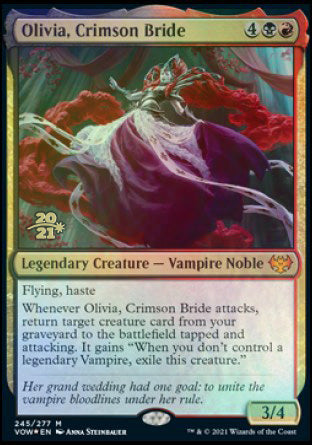 Olivia, Crimson Bride [Innistrad: Crimson Vow Prerelease Promos] | GrognardGamesBatavia