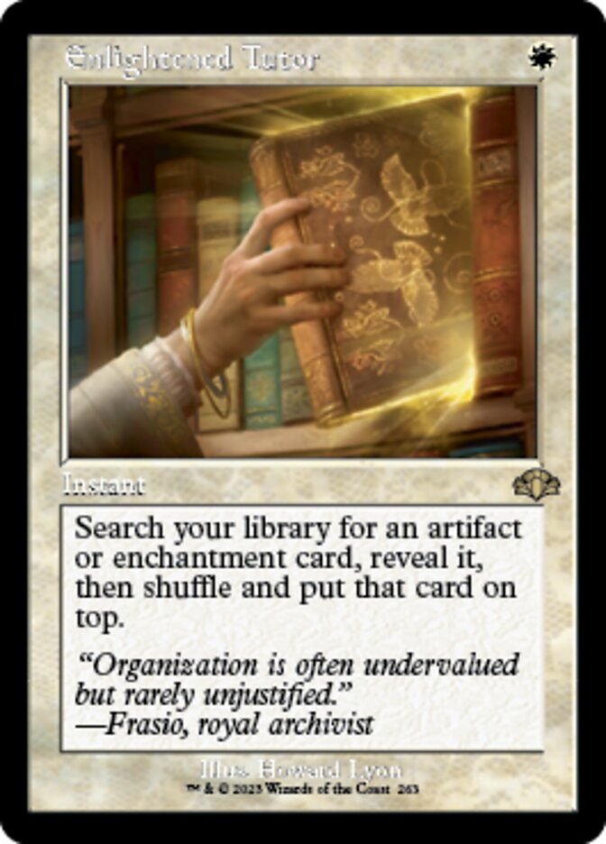 Enlightened Tutor (Retro) [Dominaria Remastered] | GrognardGamesBatavia