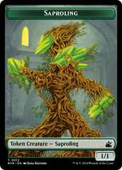 Saproling // Angel (0002) Double-Sided Token [Ravnica Remastered Tokens] | GrognardGamesBatavia