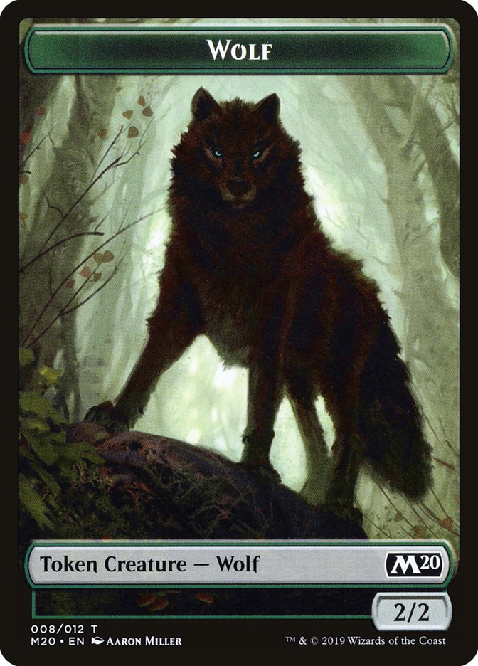 Zombie // Wolf Double-Sided Token [Game Night 2019 Tokens] | GrognardGamesBatavia