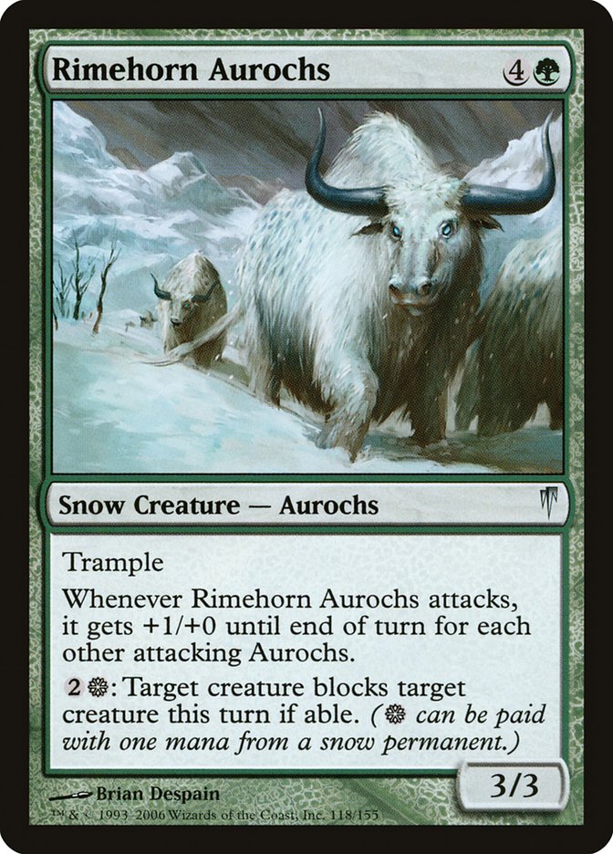 Rimehorn Aurochs [Coldsnap] | GrognardGamesBatavia