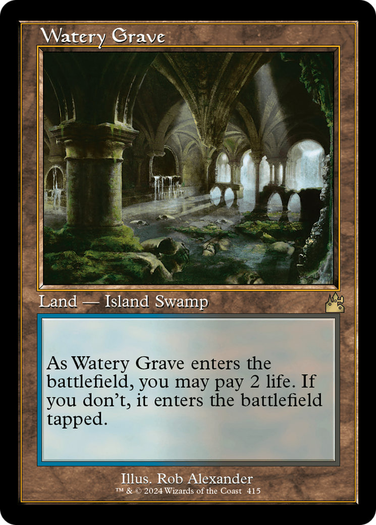 Watery Grave (Retro) [Ravnica Remastered] | GrognardGamesBatavia