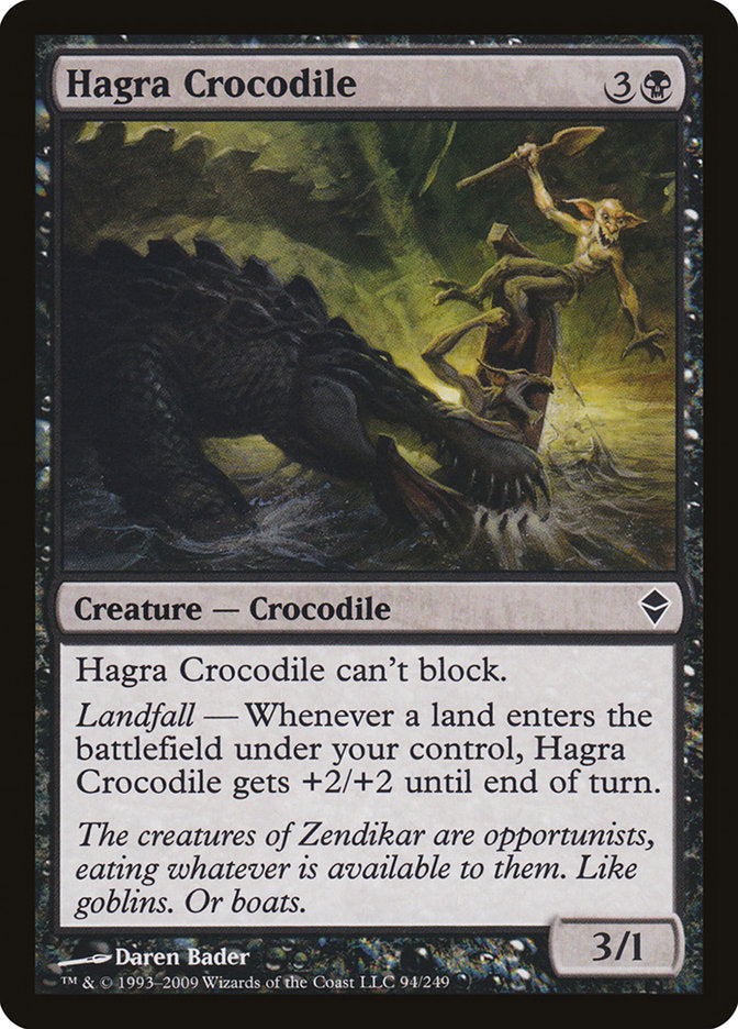 Hagra Crocodile [Zendikar] | GrognardGamesBatavia